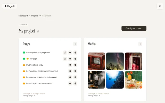 Pagoti Dashboard